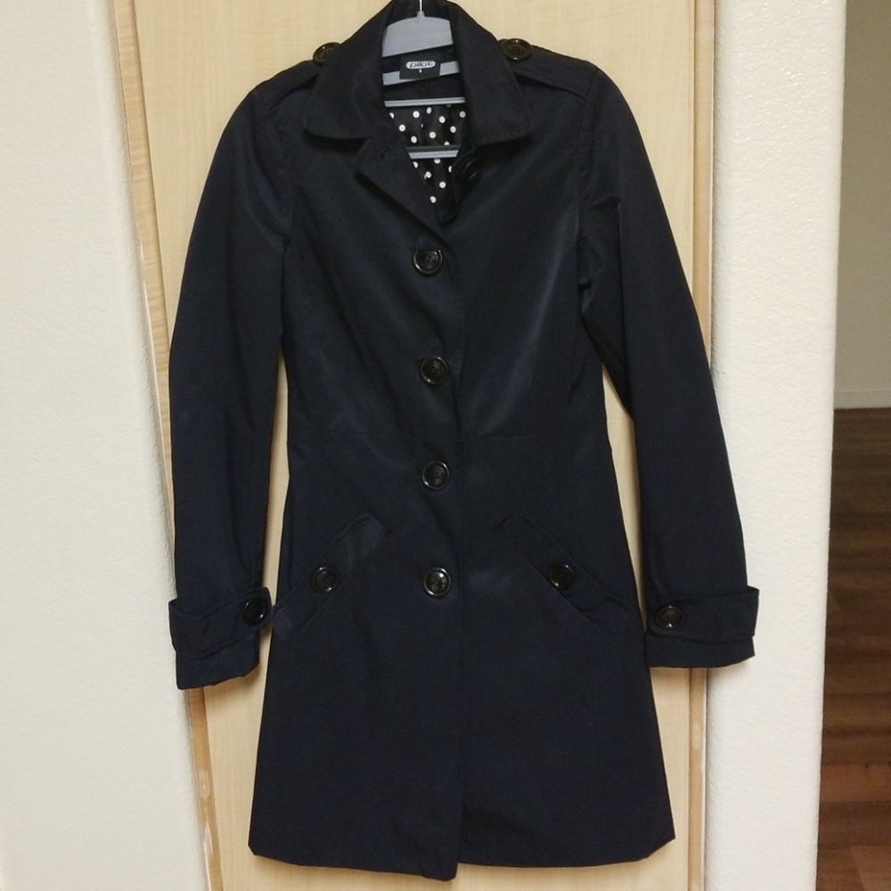 ❤️ Pilot black jacket. Size 6.